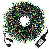 Diojilad Multicolor LED Christmas Lights Outdoor Indoor Christmas Decoration Lights 105Ft 300LED UL Certified(4 Sets Connectable), 8 Modes Waterproof Fairy Lights for Christmas Tree, Wedding, Party